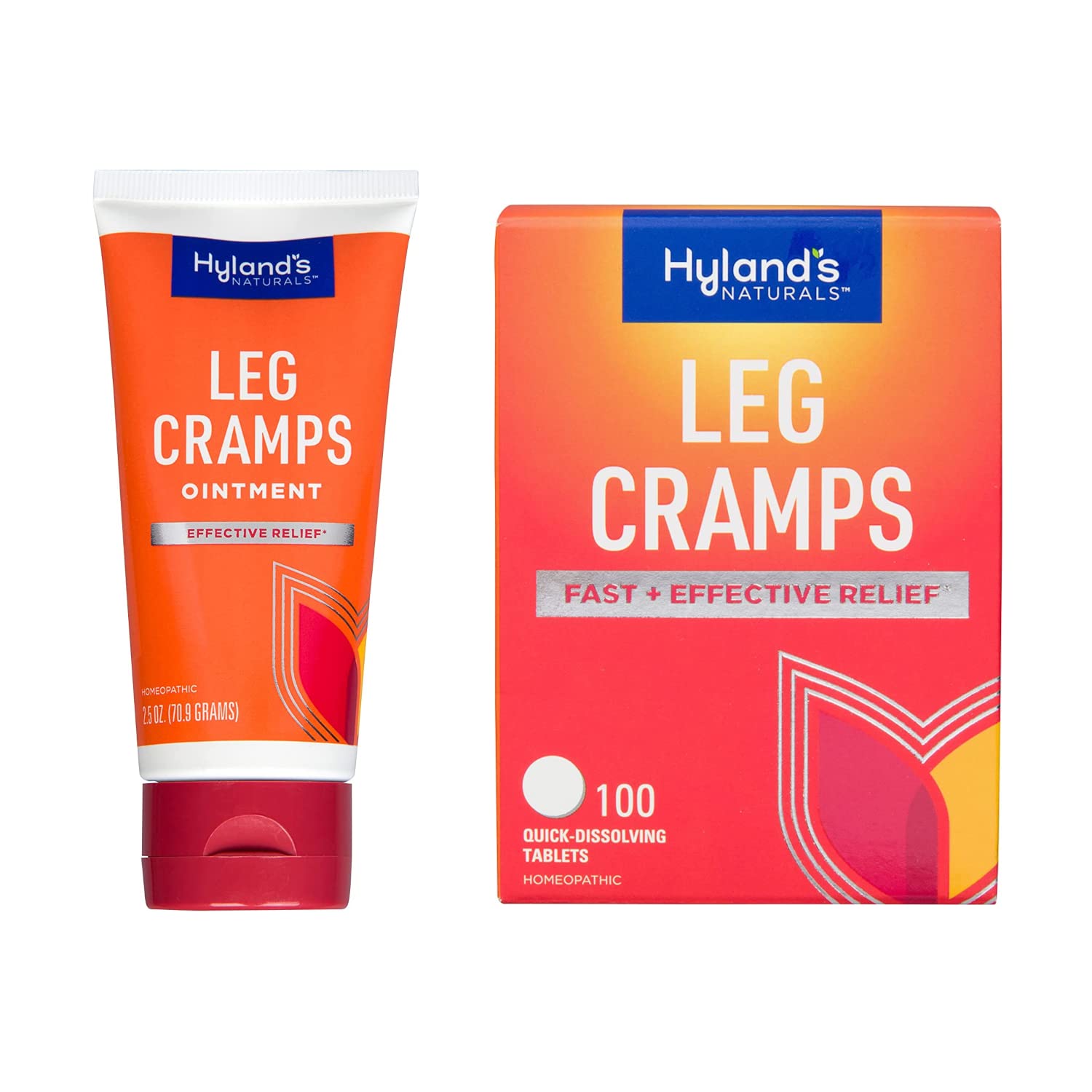 Bundle of Hyland's Leg Cramps Ointment, Arnica Pain Relief Gel, Natural Relief of Calf, Leg and Foot Cramp, 2.5 oz and Leg Cramp Tablets, 100 Count Hyland's Au supplements