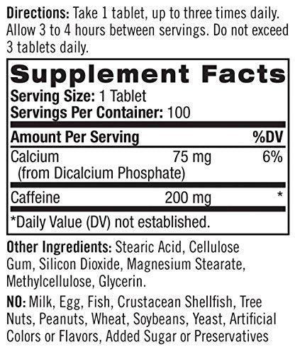 Natrol High Caffeine Tablets, Energy Support, Helps Enhance (Pack of 12) Natrol Au supplements