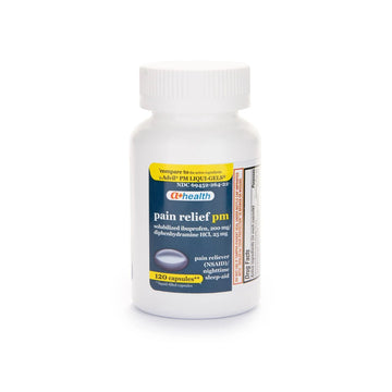 A+Health Ibuprofen PM Softgels, Pain Reliever/Nighttime Sleep Aid (NSAID), Ibuprofen 200mg and Diphenhydramine Hydrochloride 25mg, 120 Count A+Health Au supplements