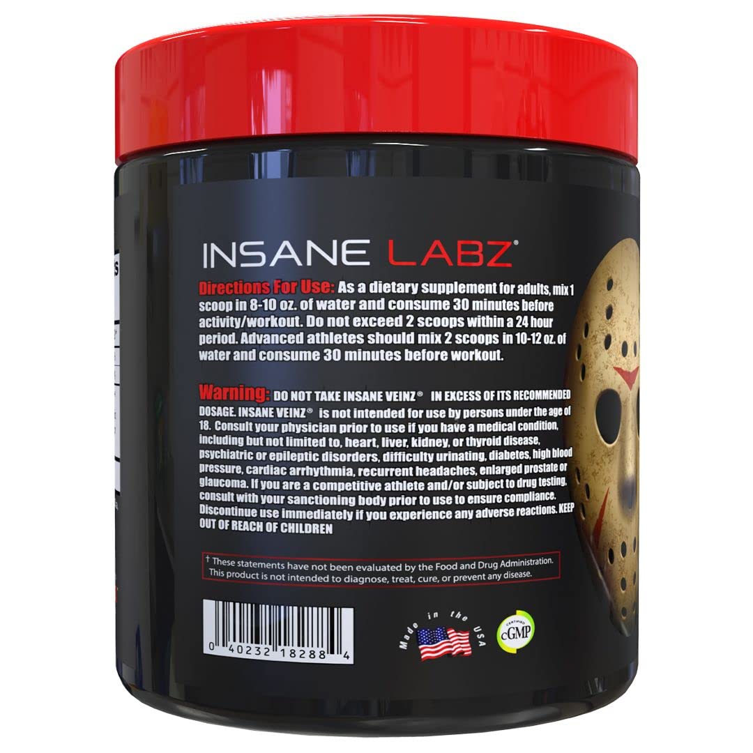 Psychotic, and Insane Veinz, Pre Workout Stack (Fruit Punch) Insane Labz Au supplements