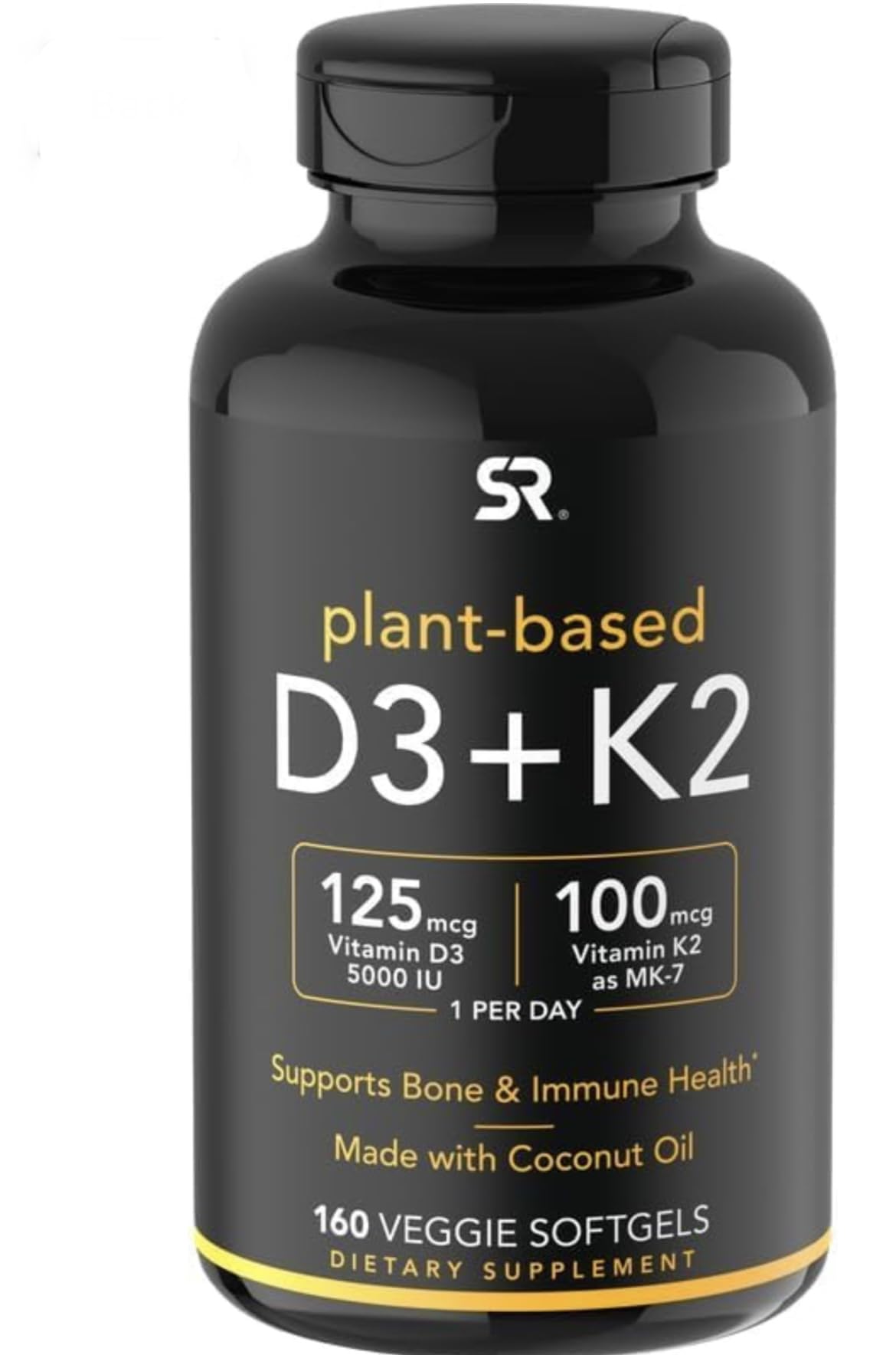(Pack of 1) 160 Vegan Certified, Non GMO Liquid Softgels rozzunSports Research Vitamin Rozzun Creative Vision Au supplements