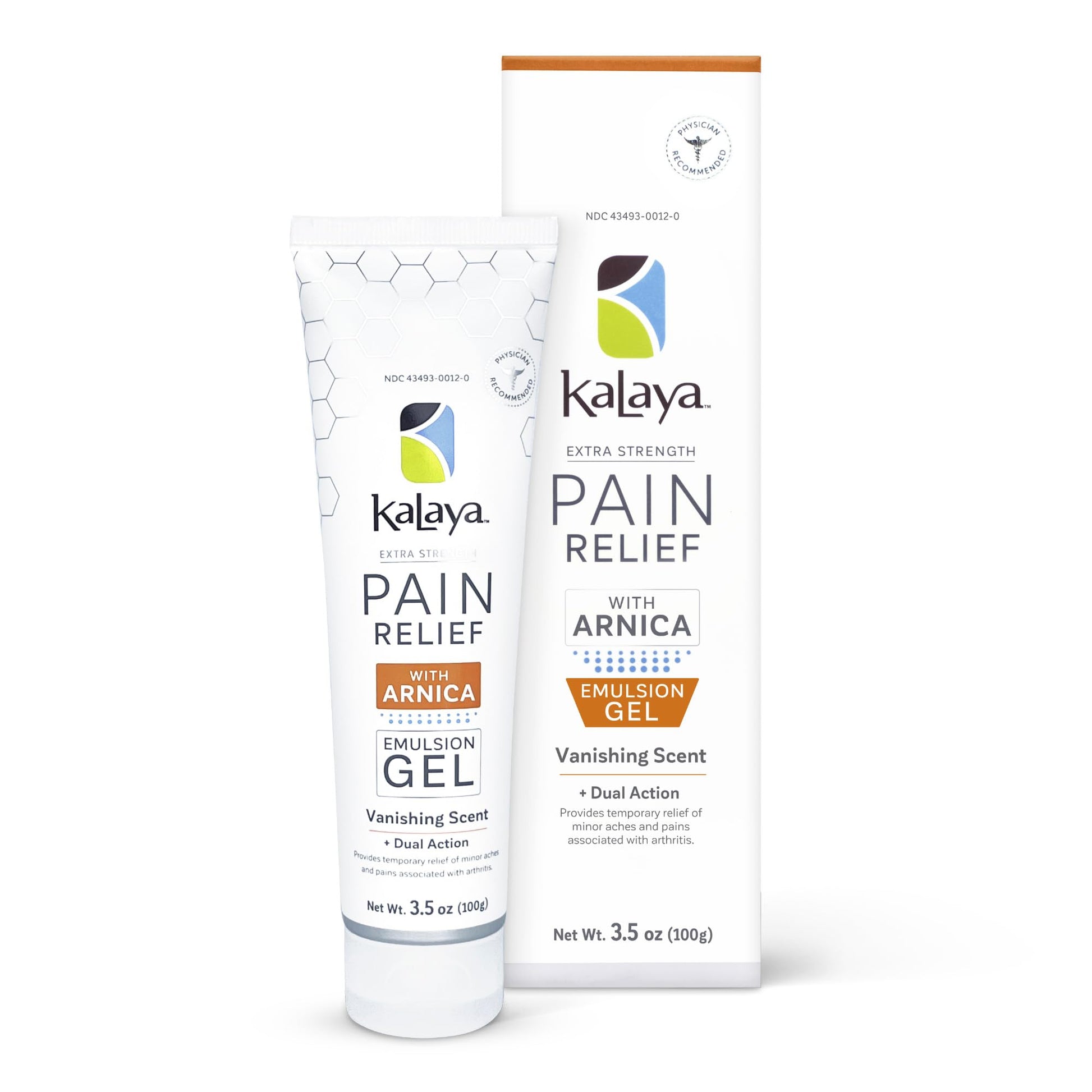 Kalaya Extra Strength Pain Relief Gel with Arnica -Fast Acting, Long Lasting, Vanishing Scent, medically formulated for Arthritis, Joints, Muscle, Back, Neck, Shoulder, Hand and Knee Pain Kalaya Naturals Au supplements