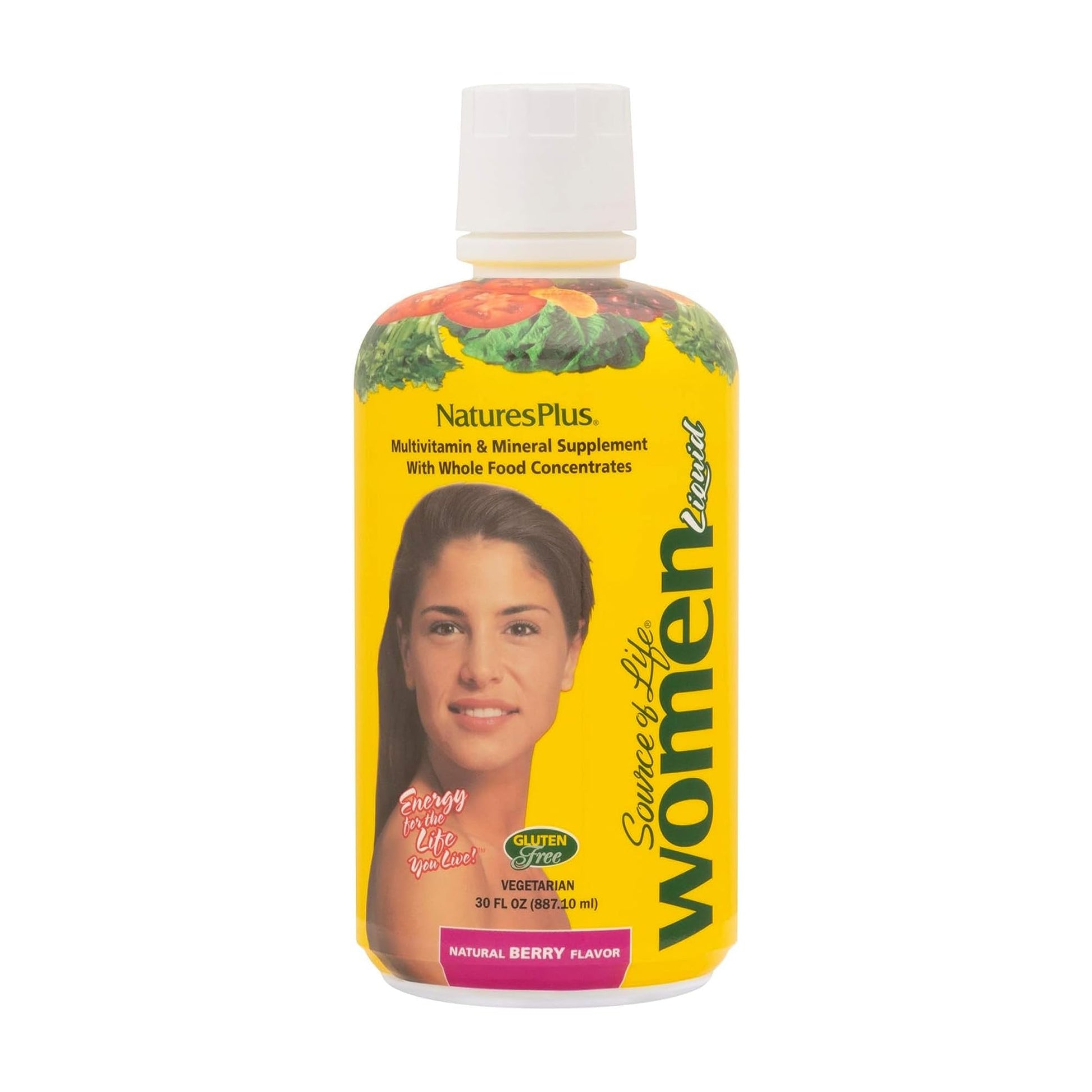 NaturesPlus Source of Life Women Liquid Multivitamin - 30 fl oz - Natural Berry Flavor - Whole Foods & Minerals - Healthy Immune System & Energy - Vegetarian, Gluten-Free - 30 Servings NaturesPlus Au supplements