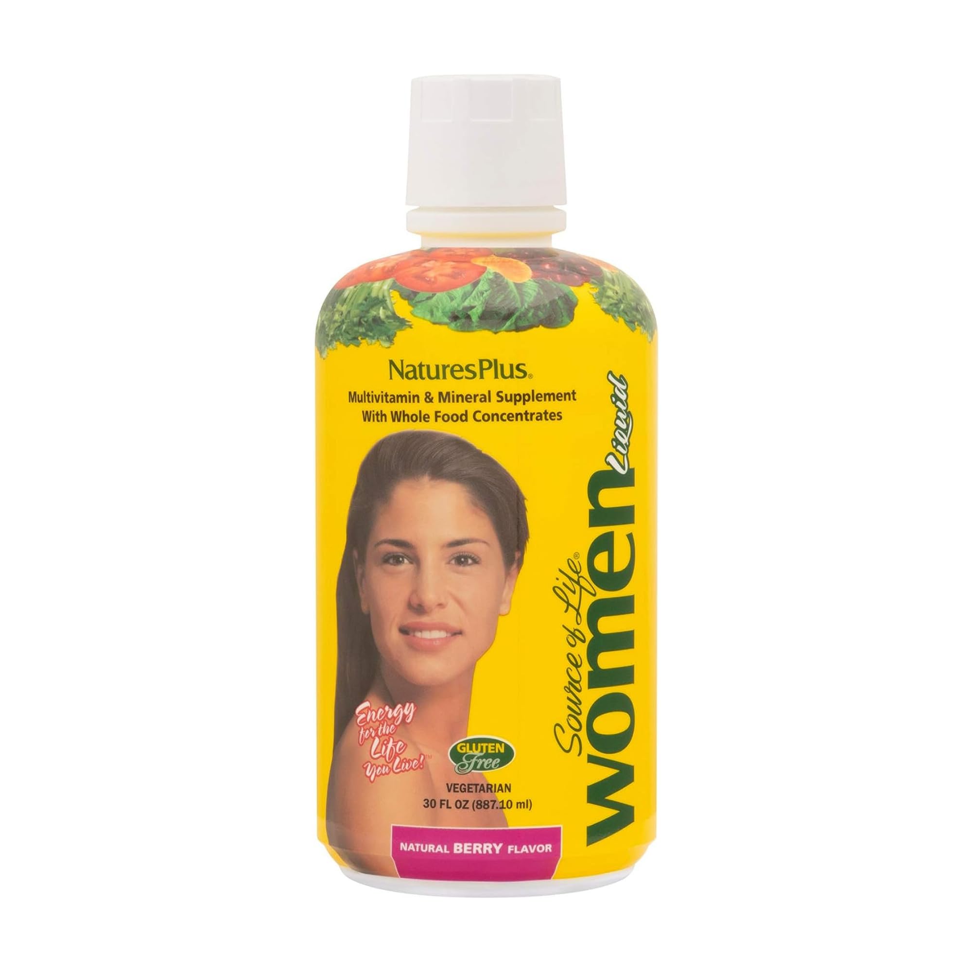 NaturesPlus Source of Life Women Liquid Multivitamin - 30 fl oz - Natural Berry Flavor - Whole Foods & Minerals - Healthy Immune System & Energy - Vegetarian, Gluten-Free - 30 Servings NaturesPlus Au supplements