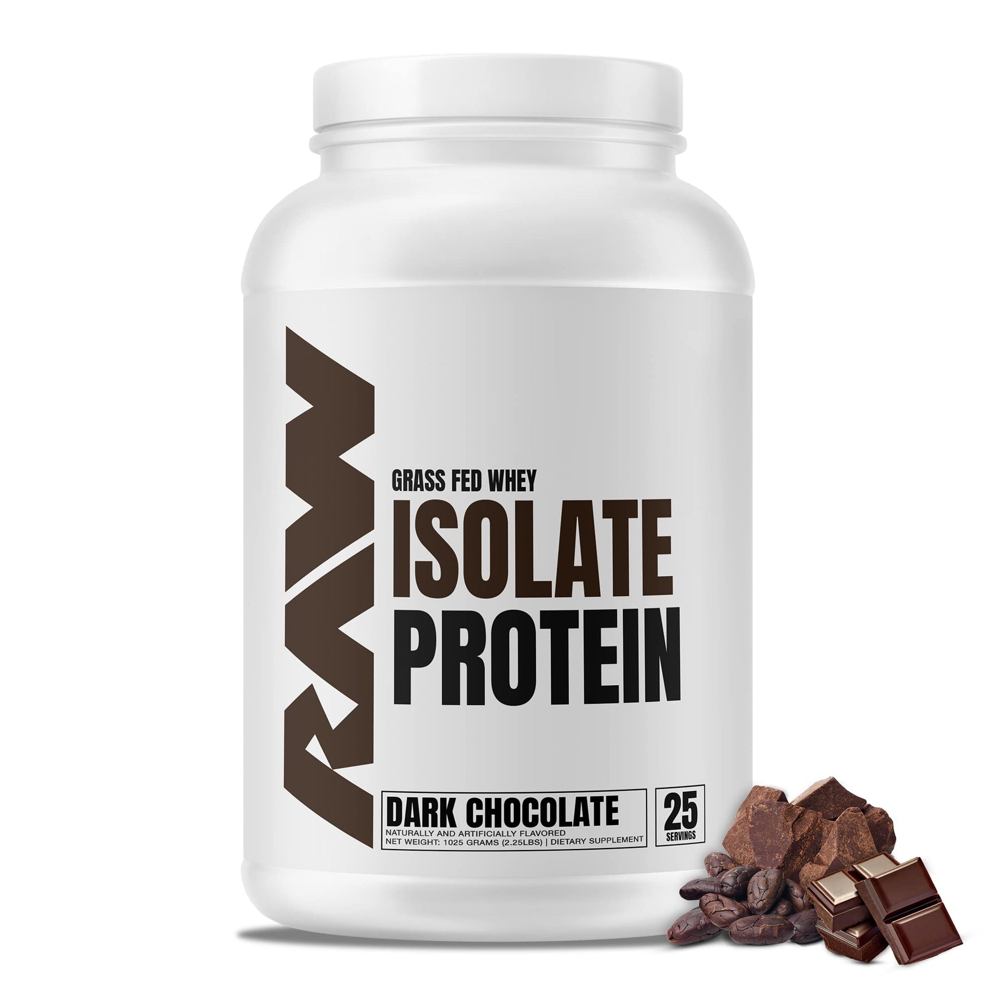 RAW Whey Isolate Protein Powder, Dark Chocolate - 100% Grass-Fed Sports Nutrition RAW Au supplements