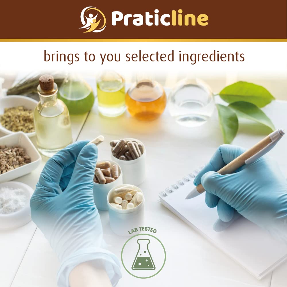 PRATIC LINE Ashwagandha Capsules 3,000 mg - 120 Vegan Cap Made with Organic PRATIC LINE Au supplements
