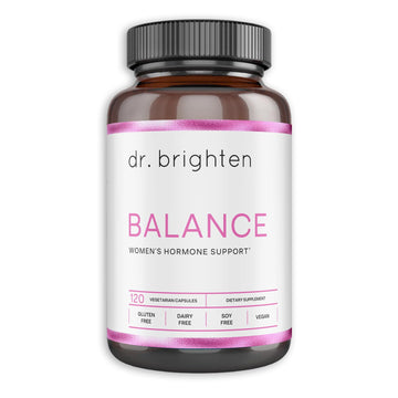 Dr. Brighten Balance - Hormone Balance for Women with Chasteberry and DIM - Targets Hormonal Acne, Period Issues, & PMS - Vegan, Non-GMO Dr. Brighten Au supplements