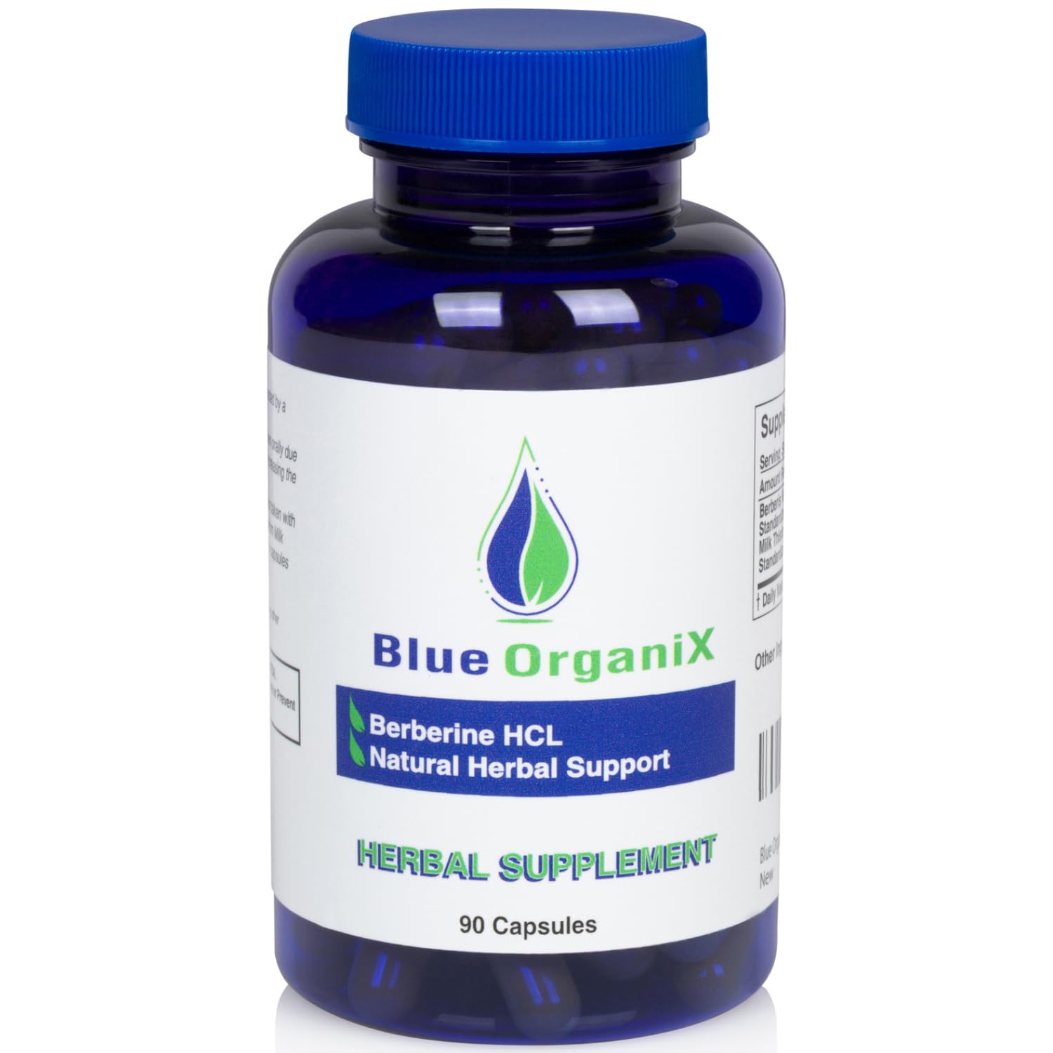 Blue Organix Berberine 500mg Formula HCL Complex Supplement with Silymarin Blue Organix Au supplements