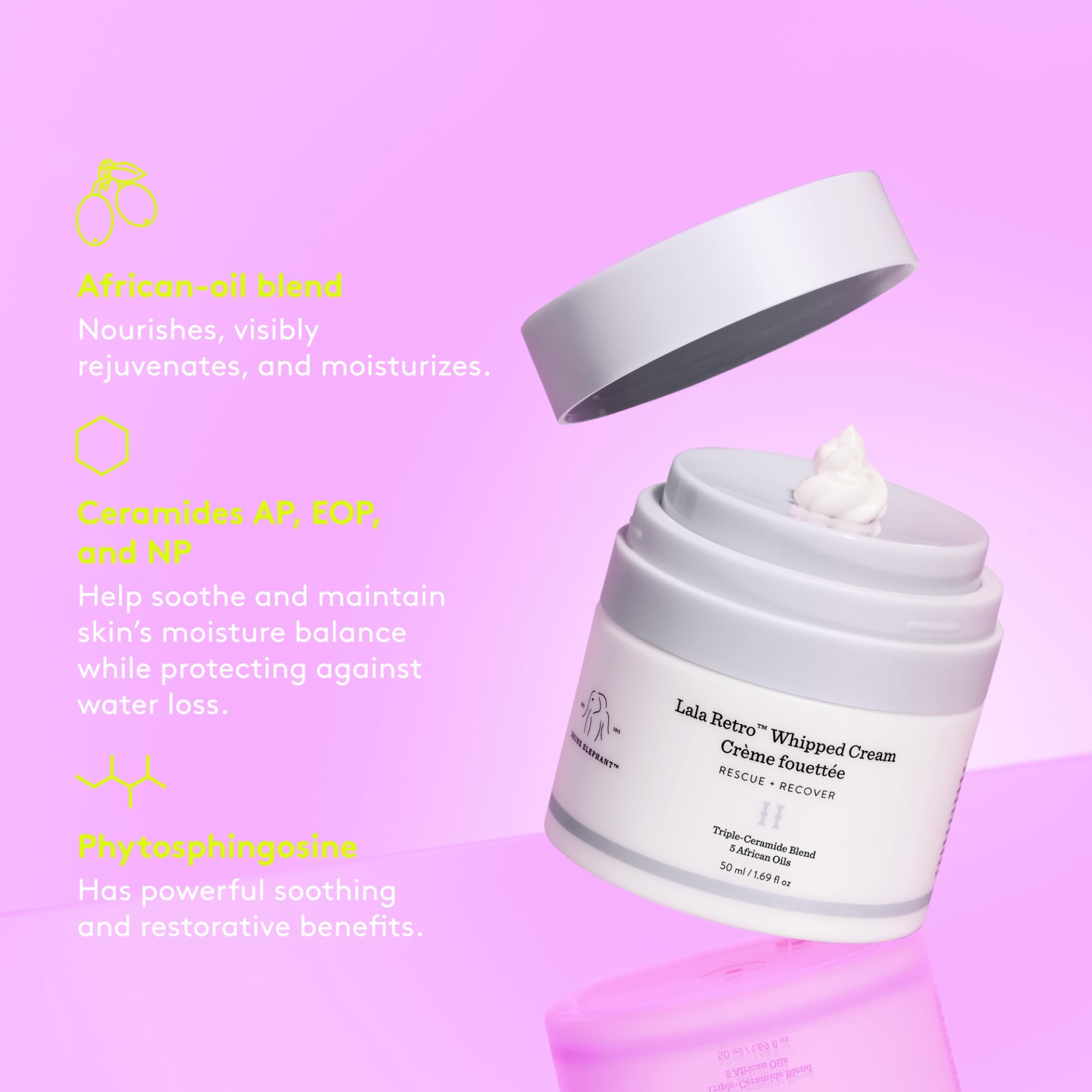 Lala Retro Whipped Cream by Drunk Elephant for Women - 1.69 oz Cream Drunk Elephant Au supplements