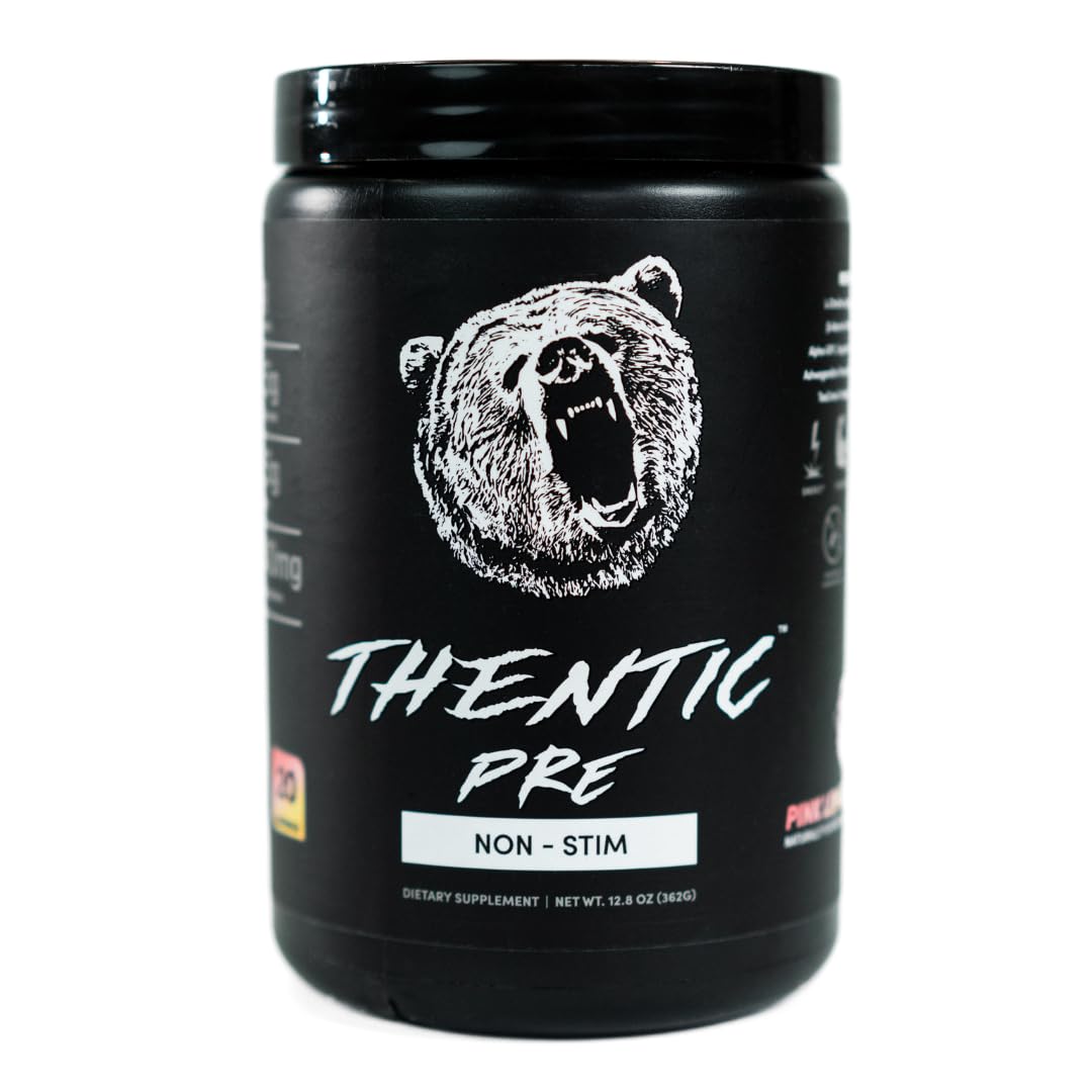 THENTIC Caffeine Free Pre Workout - Naturally Flavored & Sweetened Nootropic Non-Stim THENTIC Au supplements