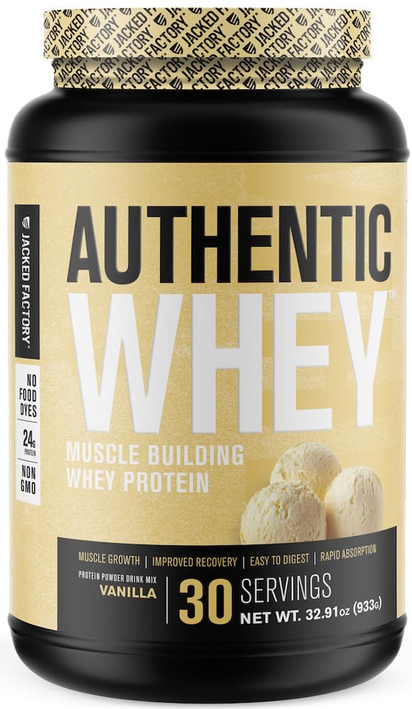 Jacked Factory Authentic Whey Muscle Building Whey Protein Powder - Low Carb Jacked Factory Au supplements