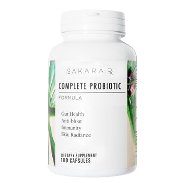 SAKARA Complete Probiotic - Prebiotics and Probiotics for Women Digestive Health Supplements, Supports Bloating, Immune System & Skin Radiance, Gut Health for Women with 3 Billion CFU's - 180 Capsules SAKARA Au supplements