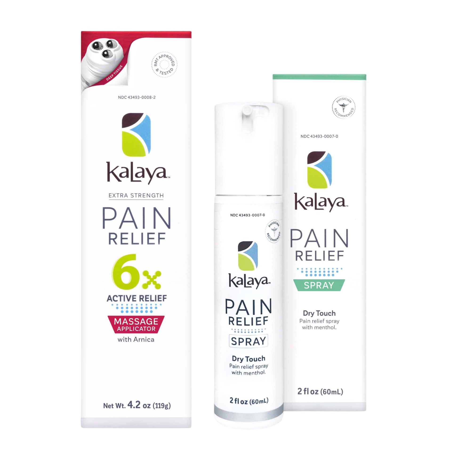 Kalaya 6X Pain Relief Arnica Cream with Massager and Active Pain Relief Spray for Joint & Muscle Pain Kalaya Naturals Au supplements