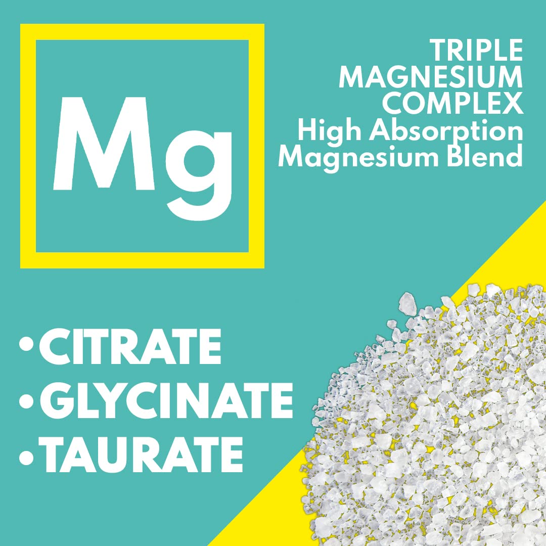 VAL Triple Magnesium Complex 400mg (Glycinate, Taurate & Citrate) for Muscle Relaxation, Sleep & Calm Energy, Vegan, Non-GMO, 90 Capsules VAL Au supplements