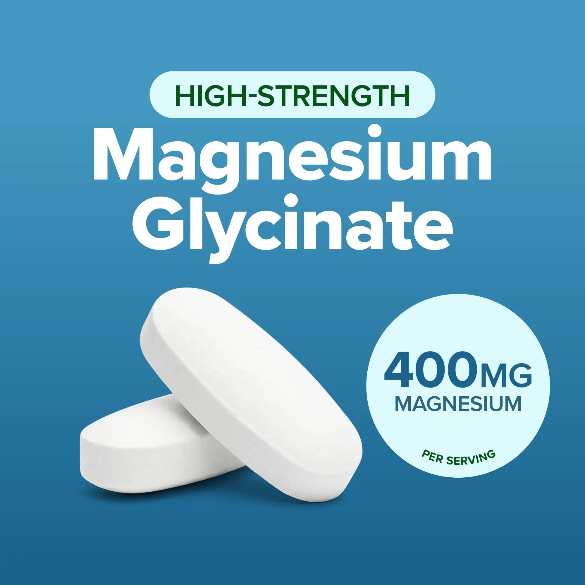 Magnesium Glycinate 400mg | 4+ Month Supply | Sleep, Relaxation & Muscle Support | High Absorption Chelated Magnesium Supplement for Women & Men | Gentle on Digestion | Vegan | 270 Tablets Purely Holistic Au supplements
