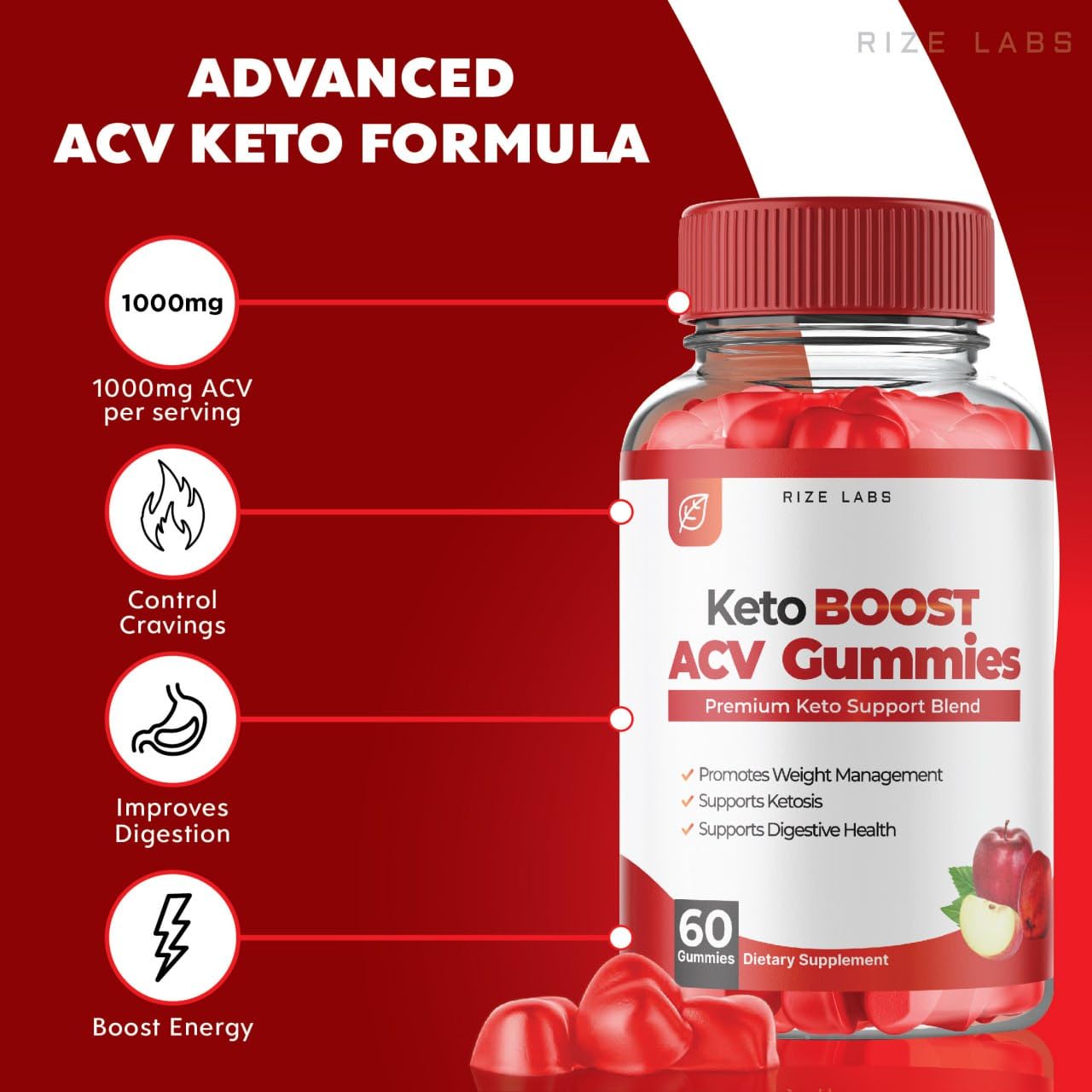 (2 Pack) Keto Boost ACV Gummies - Keto Boost ACV Gummies for Advanced Weight Loss rize labs Au supplements