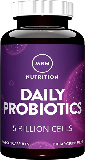 MRM Nutrition Daily Probiotics - Supports Intestinal, GI, & Immune Health for Women & Men, Prebiotic, Probiotic, & Postbiotic Supplement, 5 Billion Cells & 16 Different Strains, Vegan - 30 Servings MRM Au supplements