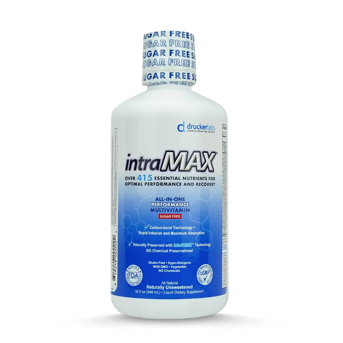 intraMAX Drucker Labs Organic Sugar-Free All-in-One Performance Liquid Multivitamin for Men & Women | intraMAX Au supplements