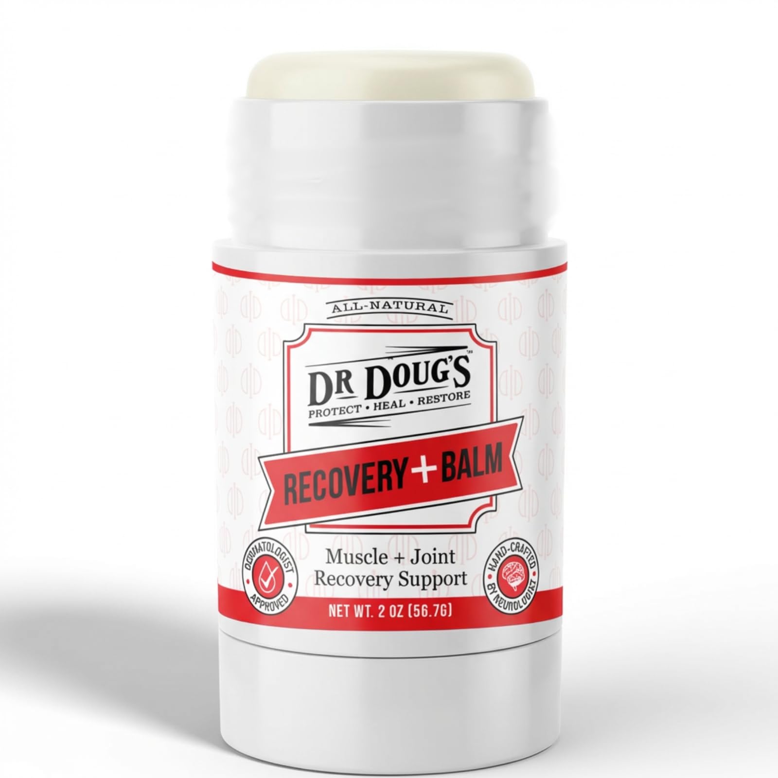 Dr. Doug's Recovery Balm – Organic Arnica & Magnesium Topical Rub – Soothing Support Lotion for Active Muscles, Joints, & Skin – Dermatologist Approved, Handmade in USA, Organic 2 oz Twist-Up Stick Dr. Doug's Au supplements