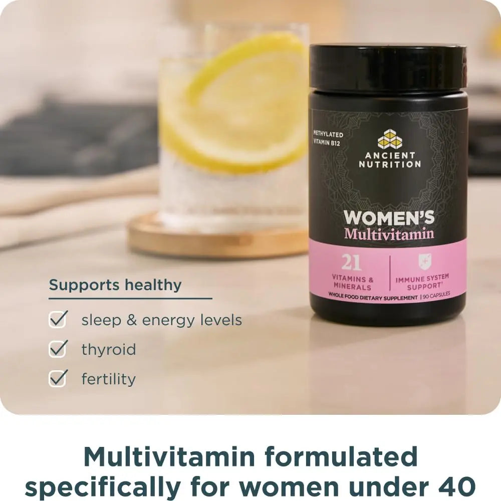 Ancient Nutrition Multivitamin for Women, Multi Women's, Methylated Vitamin D, C, B12, Zinc, Magnesium Ancient Nutrition Au supplements