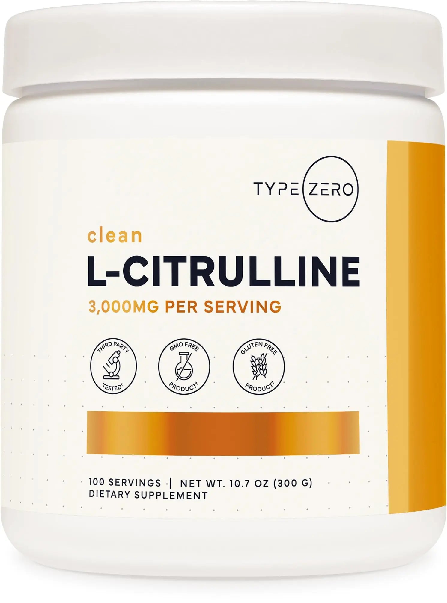 Type Zero L-Citrulline Base Powder, 3,000mg Per Serving - 100 Servings Type Zero Au supplements