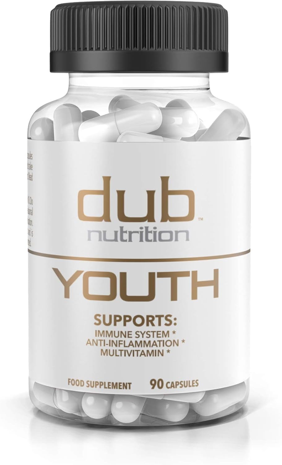 Dub Nutrition Youth - Formula with Acai, Resveratrol, Curcumin, Vitamins A, C, D, E, B12, and CoQ10 - Supports Immunity and Mobility - 90 Capsules Dub Nutrition Au supplements