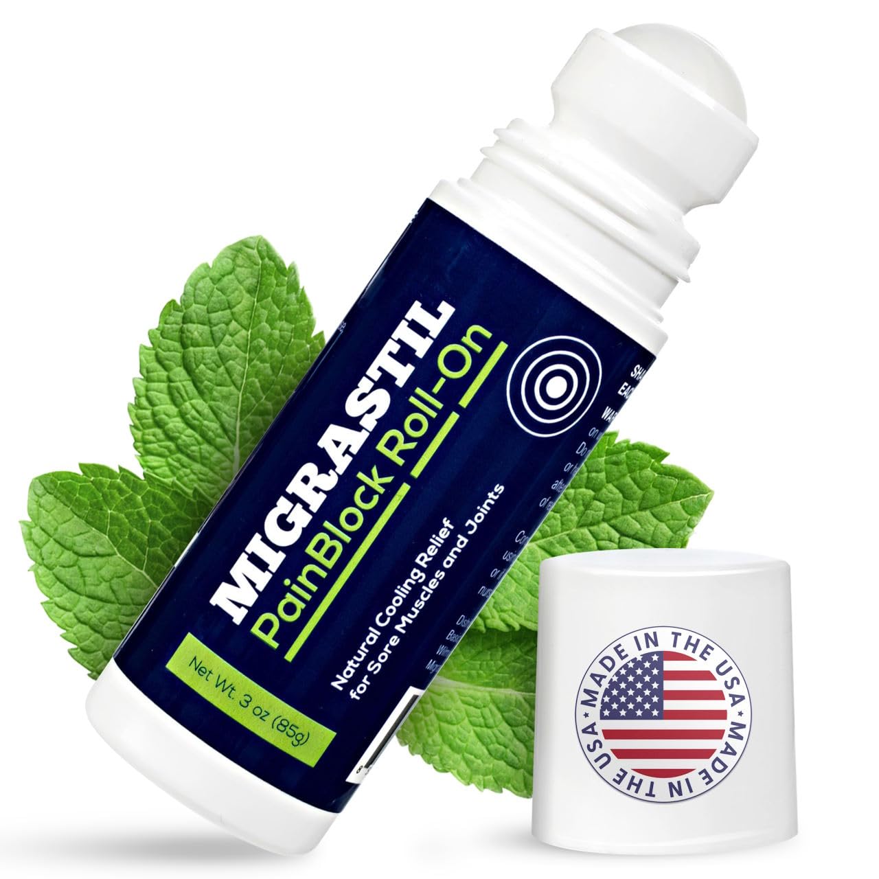 Basic Vigor Migrastil Extra Strength Neuropathy Cream (4 oz) and PainBlock Roll-On (3 oz) Bundle Basic Vigor Au supplements
