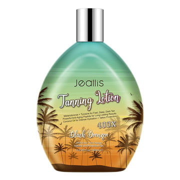 Jeallis Extreme Dark Tanning Lotion Accelerator for Indoor Tanning Beds & Outdoor Sun Tan with Bronzer to Get Dark Fast Tan