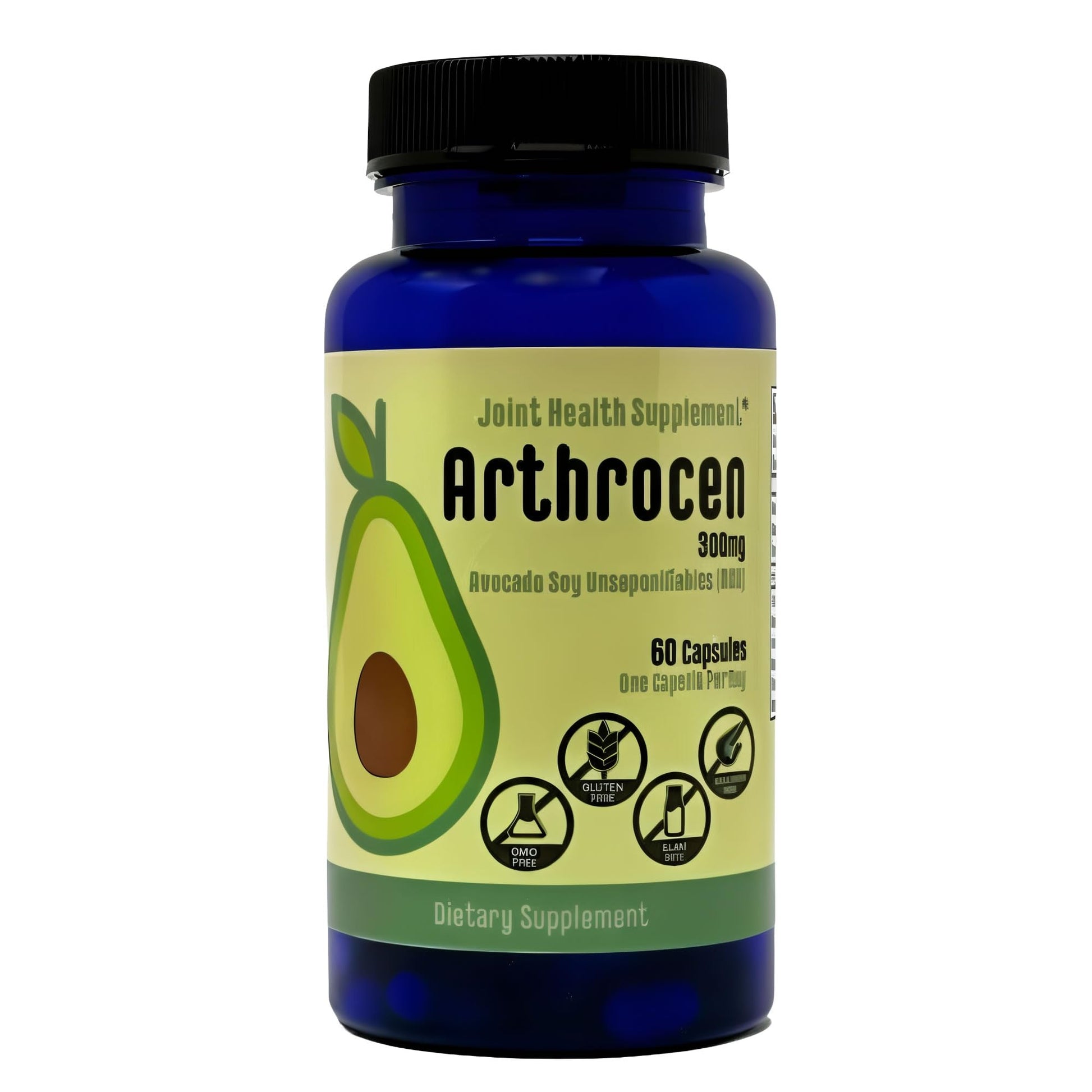 Arthrocen Joint Health Supplement with 300 mg ASU (Avocado Soy Unsaponifiables) – Supports Joint Mobility & Cartilage – Plant-Based Daily Joint Support – Non-GMO, Gluten & Dairy Free – 60-Day Supply Arthrocen Au supplements
