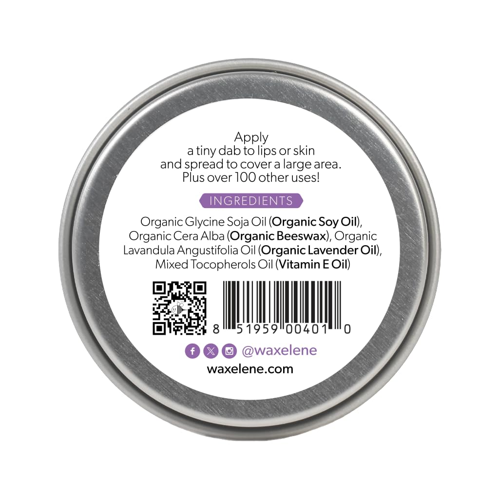 Lavender Aerated Lip Balm tin - Single Waxelene Au supplements
