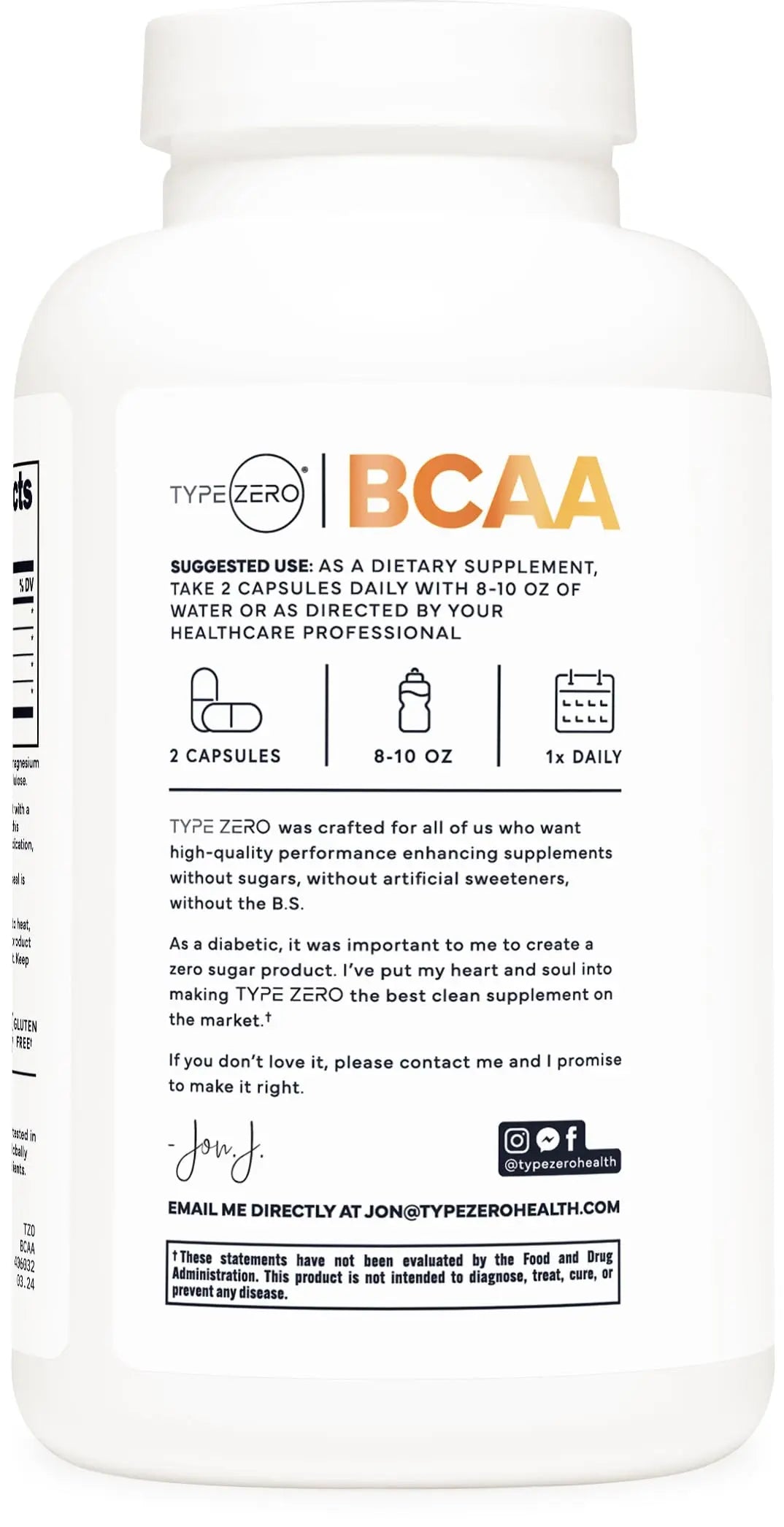 Type Zero BCAA 1000mg (180 Capsules, 90 Servings), Branched Chain Amino Acids (500mg of L-Leucine, 1000mg of L-Isoleucine and L-Valine) Type Zero Au supplements