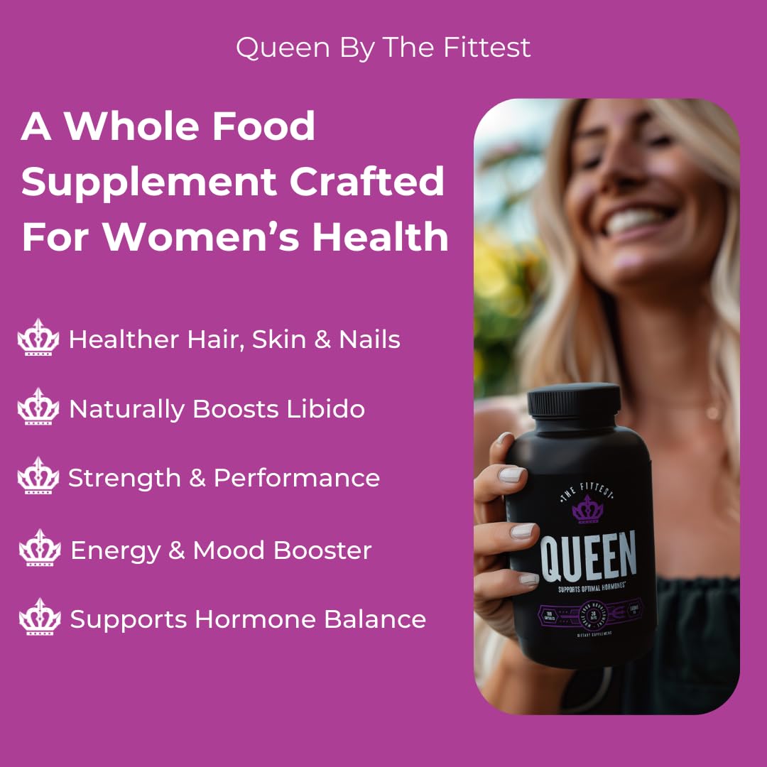 The Fittest Queen Organ Supplement, Hormone & Energy Support, 180 Capsules The Fittest Ever Au supplements