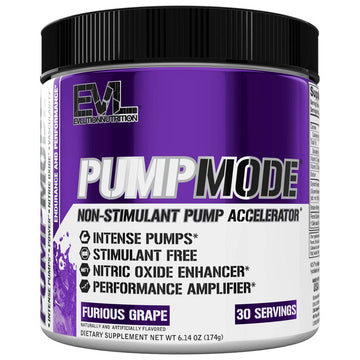 EVL PumpMode Nitric Oxide Supplement - Nitric Oxide Booster Pump Pre Workout Powder Evlution Au supplements