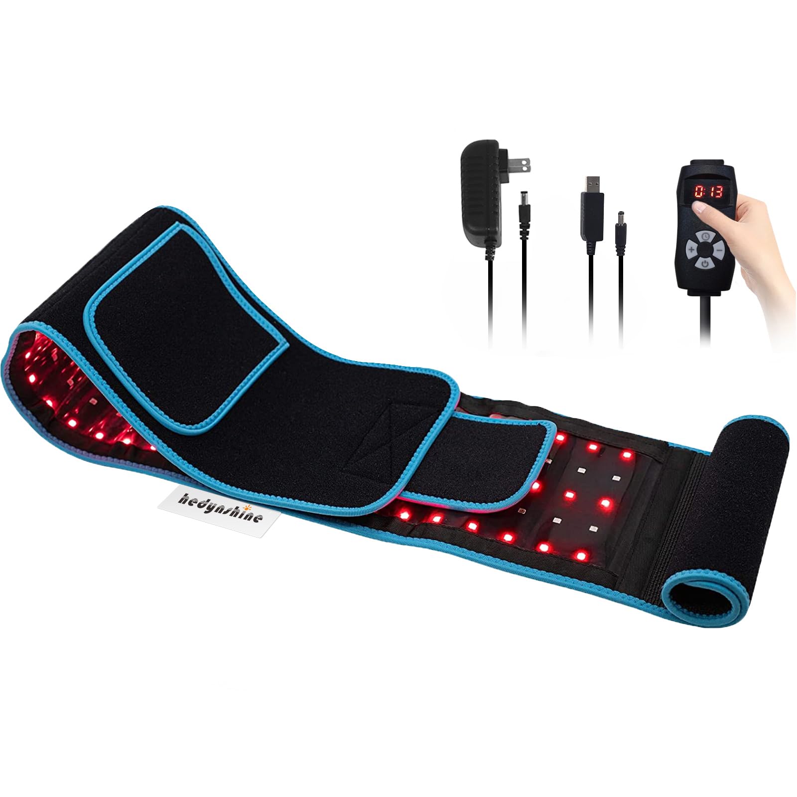 Red Light Therapy Belt, 660&850nm 3 -in-1 Big Chips Near Infrared Therapy Wrap for Body HEDYNSHINE Au supplements