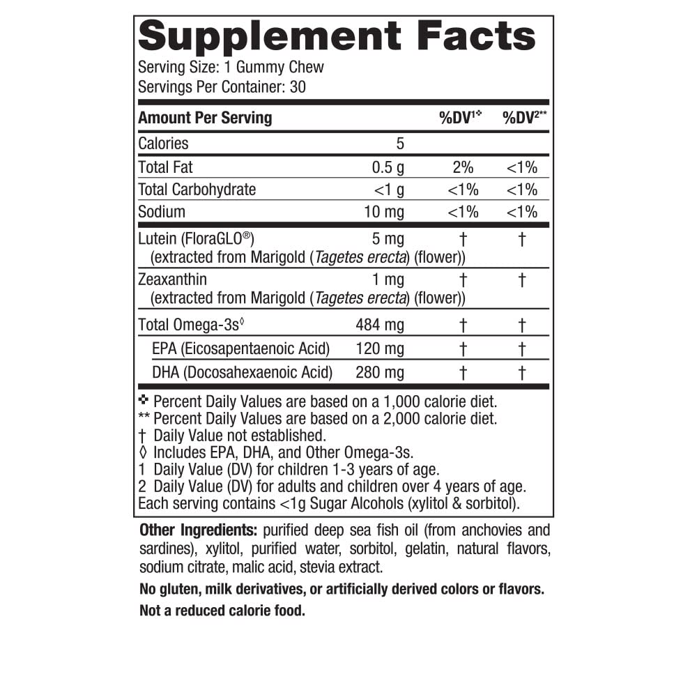 Nordic Naturals Children’s Eye Health Gummies, Strawberry Lemonade - 30 Gummies for Kids - 484 mg Total Omega-3s DHA, Lutein & Zeaxanthin - Brain Health, Antioxidant Support, Non-GMO - 30 Servings Nordic Naturals Au supplements
