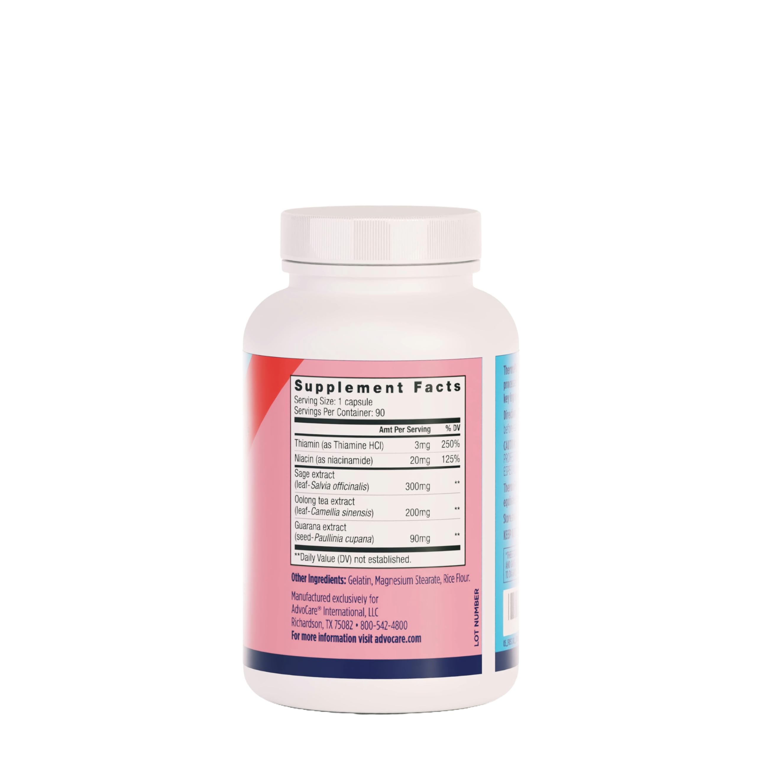AdvoCare ThermoPlus Vitamin & Herbal Dietary Supplement - Supports Healthy Metabolism* - Contains Thiamine, Sage Extract & Oolong Tea Extract - 90 Capsules AdvoCare Au supplements