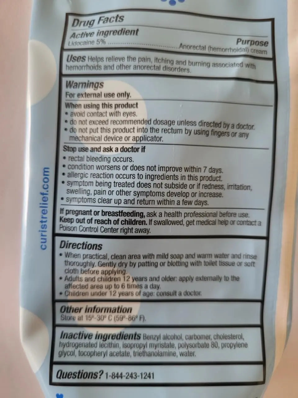 Curist 5% Lidocaine Numbing Cream - 6 oz (170 g) XL Tube - Soothing Numbing Cream for Temporary Discomfort, Itching, and Burning from Hemorrhoids Lidocaine 5% (1 Pack - 6 oz Tube) Curist Au supplements
