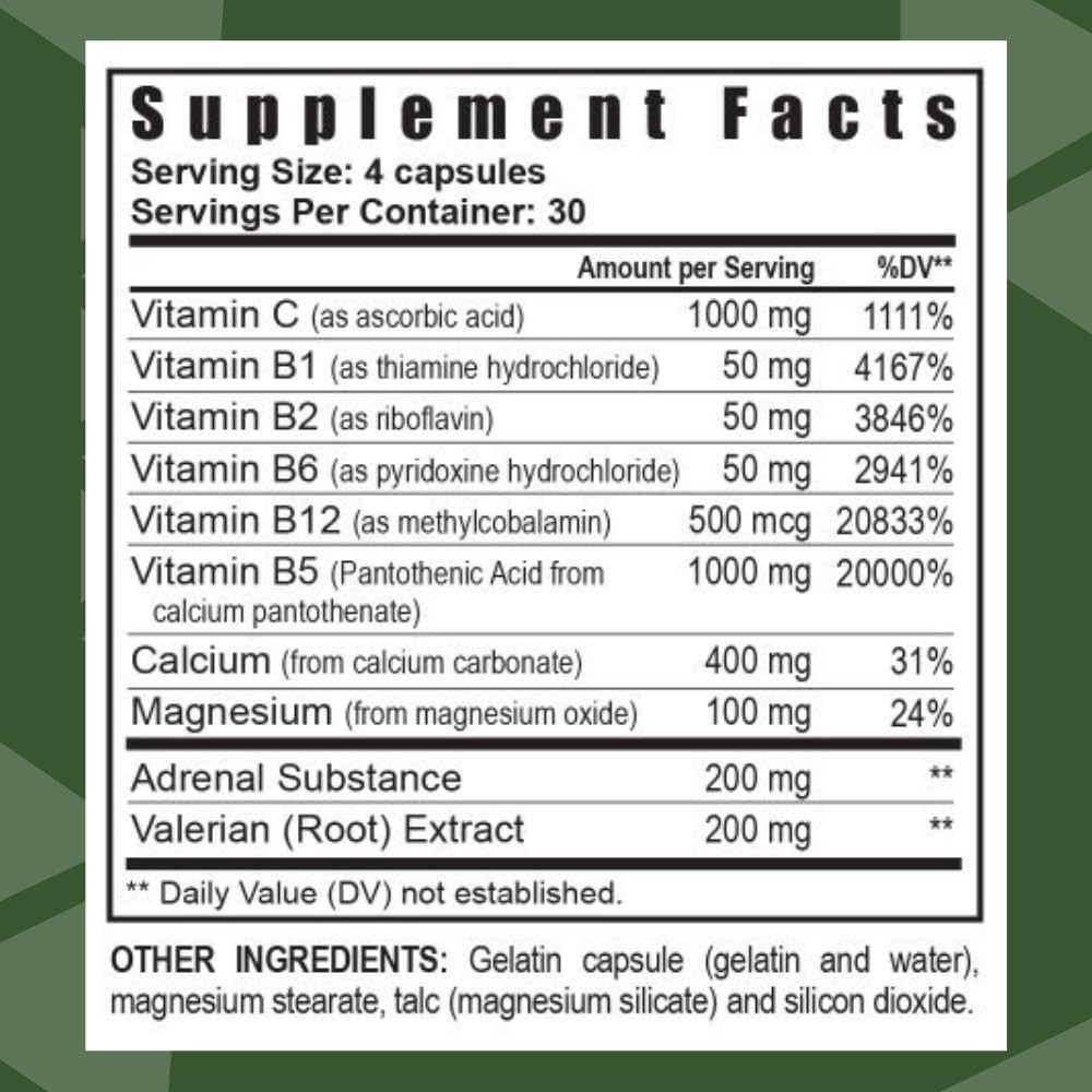 Youngevity Ultimate D-Stress™ – Natural Stress Relief Supplement with Magnesium, Valerian Root Extract, and B Vitamins – Supports Adrenal Health and Nervous System – 120 Capsules (Pack of 1) Youngevity Au supplements