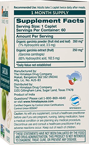 Himalaya Organic Garcinia Cambogia Herbal Supplement, Appetite Control, Lipid Metabolis Himalaya Au supplements