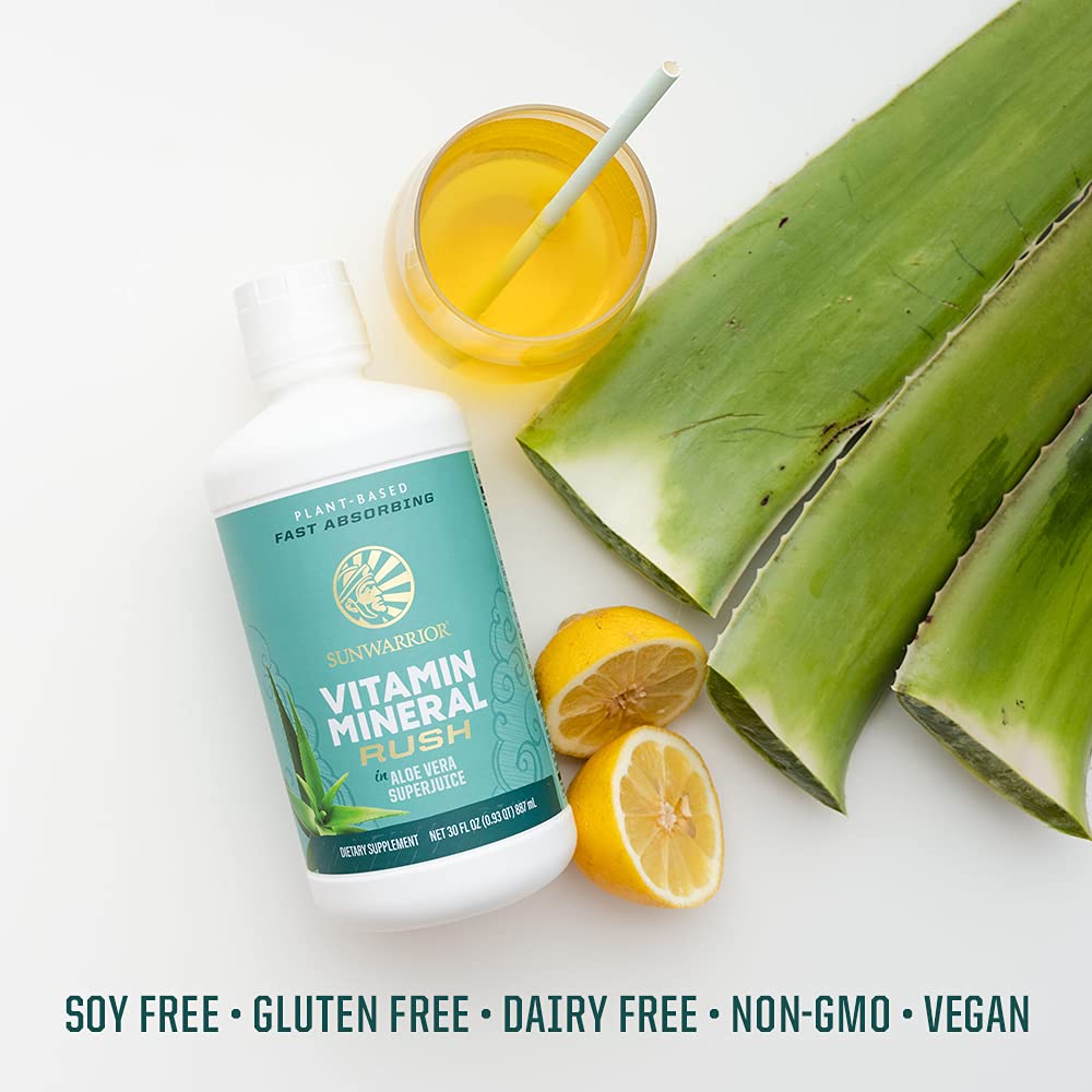 Sunwarrior Liquid Multivitamin Supplements & Minerals Vegan Plant-Based with Aloe Vera for Men and Women | Energy & Immune Support Gluten Sugar Dairy Free | 30 Fl Oz Sunwarrior Au supplements