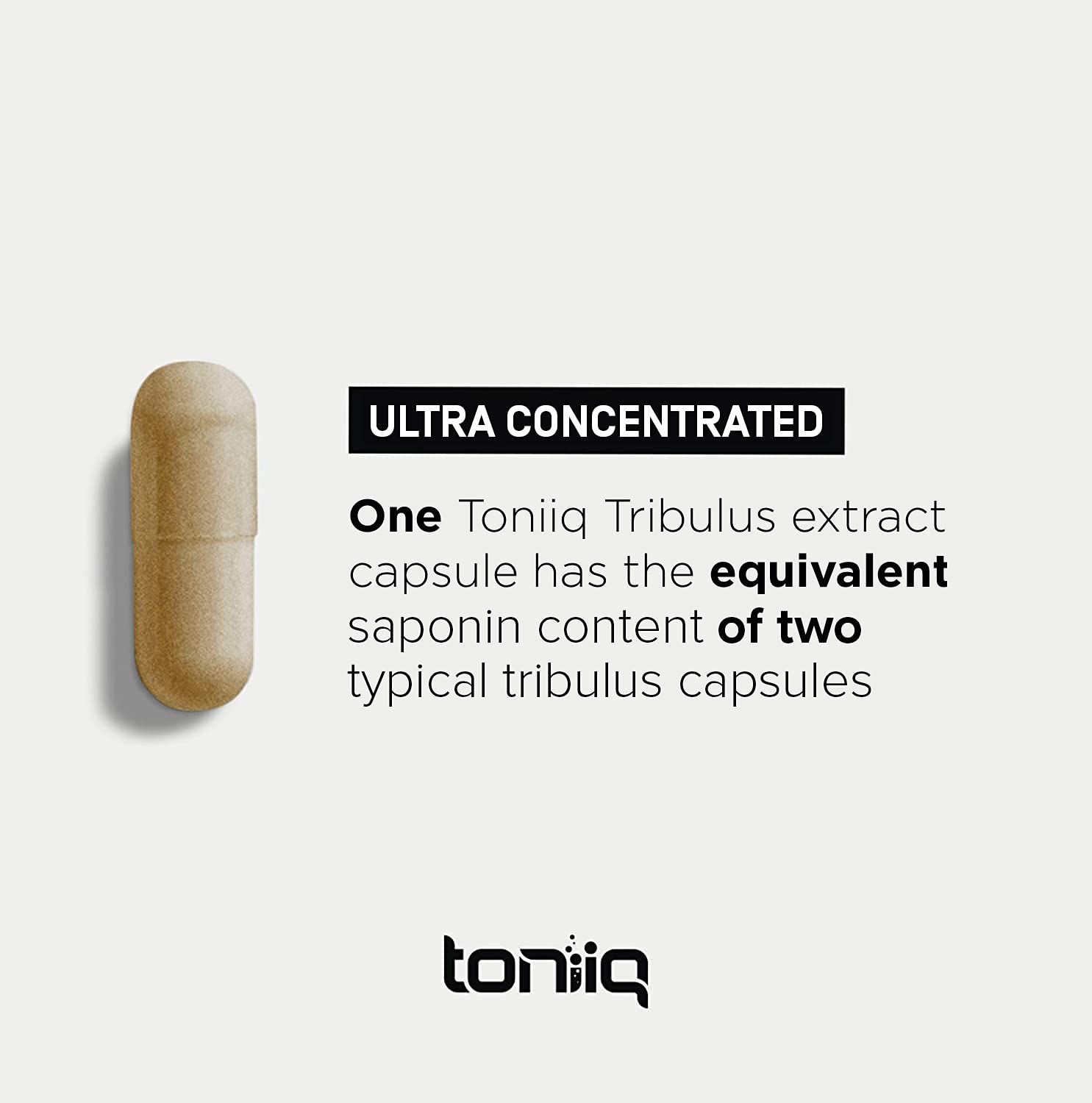 Toniiq Ultra High Strength Tribulus Capsules - 95% Steroidal Saponins - 1300mg Concentra Toniiq Au supplements