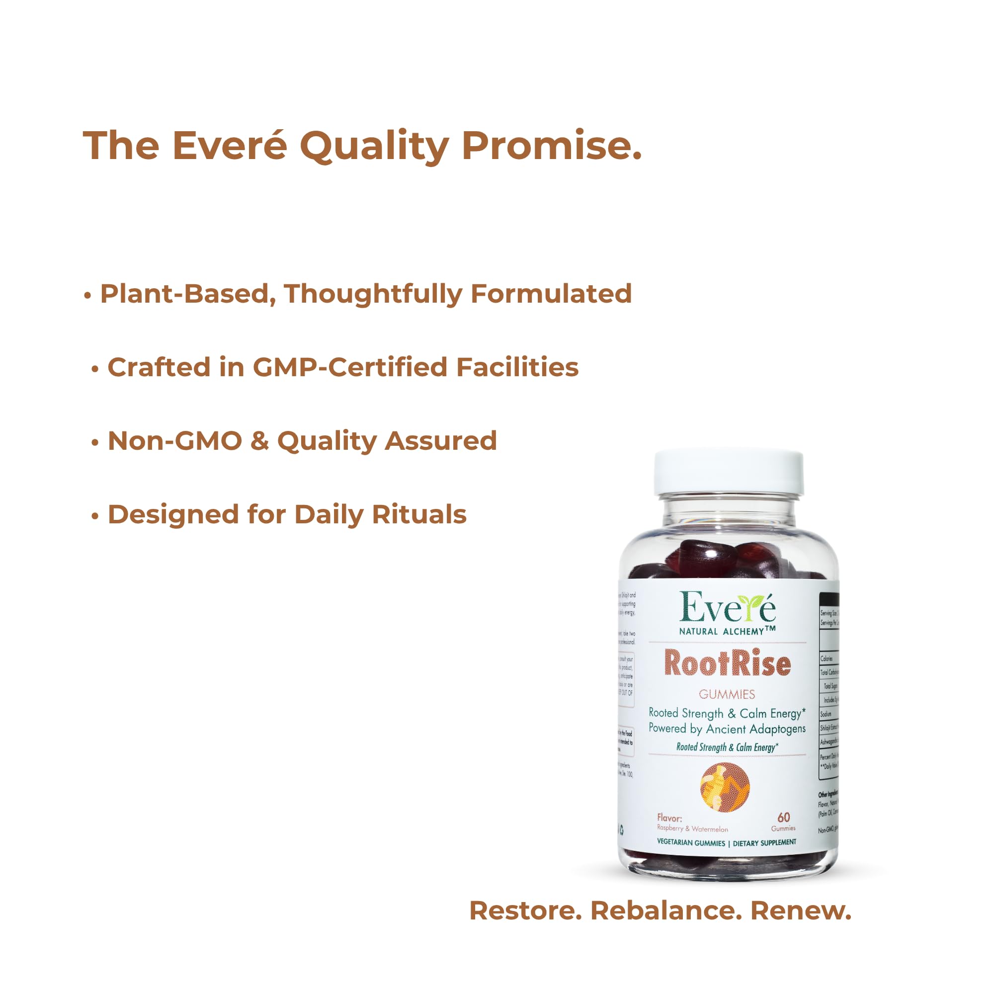 The EverÉ Natural Alchemy Evere RootRise Gummies - Shilajit + Ashwagandha Gummies The EverÉ Natural Alchemy Au supplements