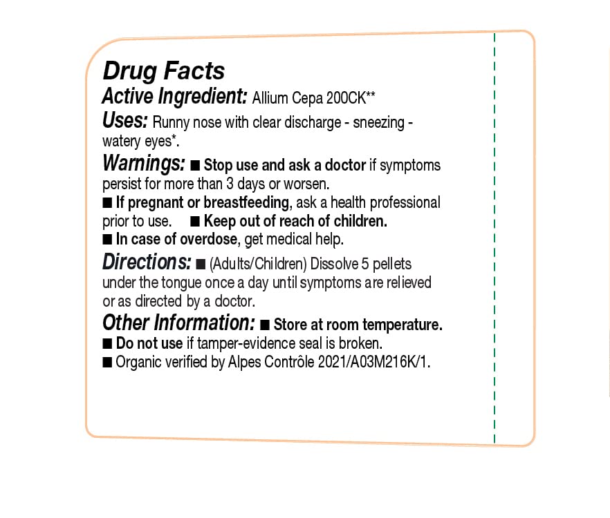 OLLOIS Allium Cepa 200ck Organic & Lactose-Free Homeopathic Medicine, 80 Pellets (Pack of 1) OLLOÏS Au supplements