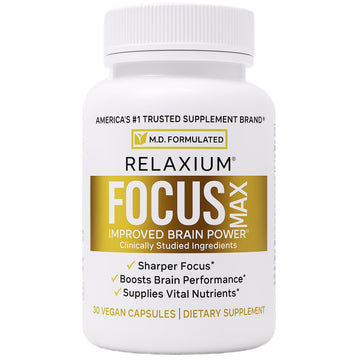Relaxium FocusMax, Brain & Focus Health Supplement, Mental Clarity Support, Proven Concentration, Focus, Memory,