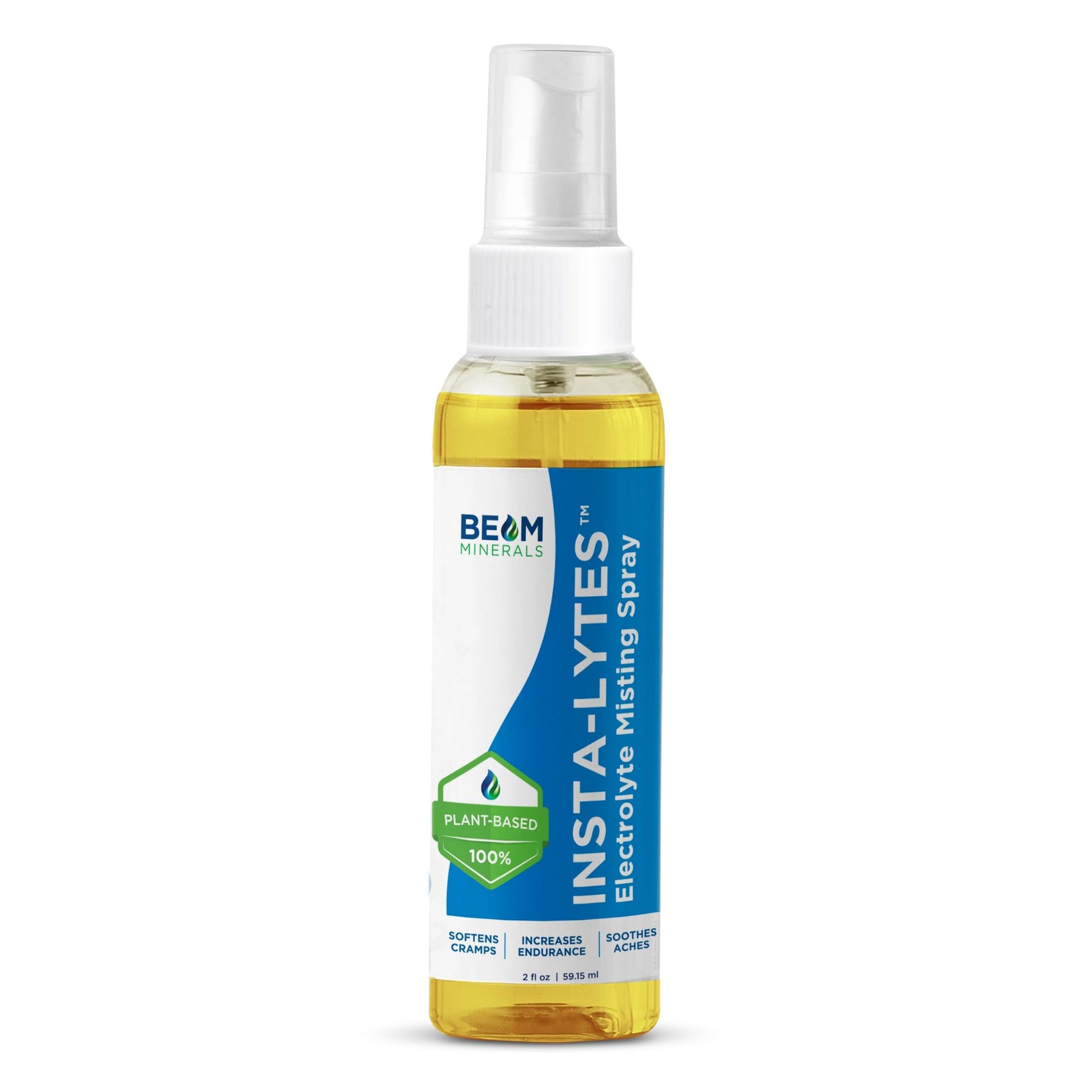 BEAM MINERALS Insta-Lytes | How to Stop Leg Cramps Immediately Electrolyte Misting Spray | Fulvic Acid Trace Minerals | Fast Micronutrients Supplements | 2 fl Oz BEAM MINERALS Au supplements