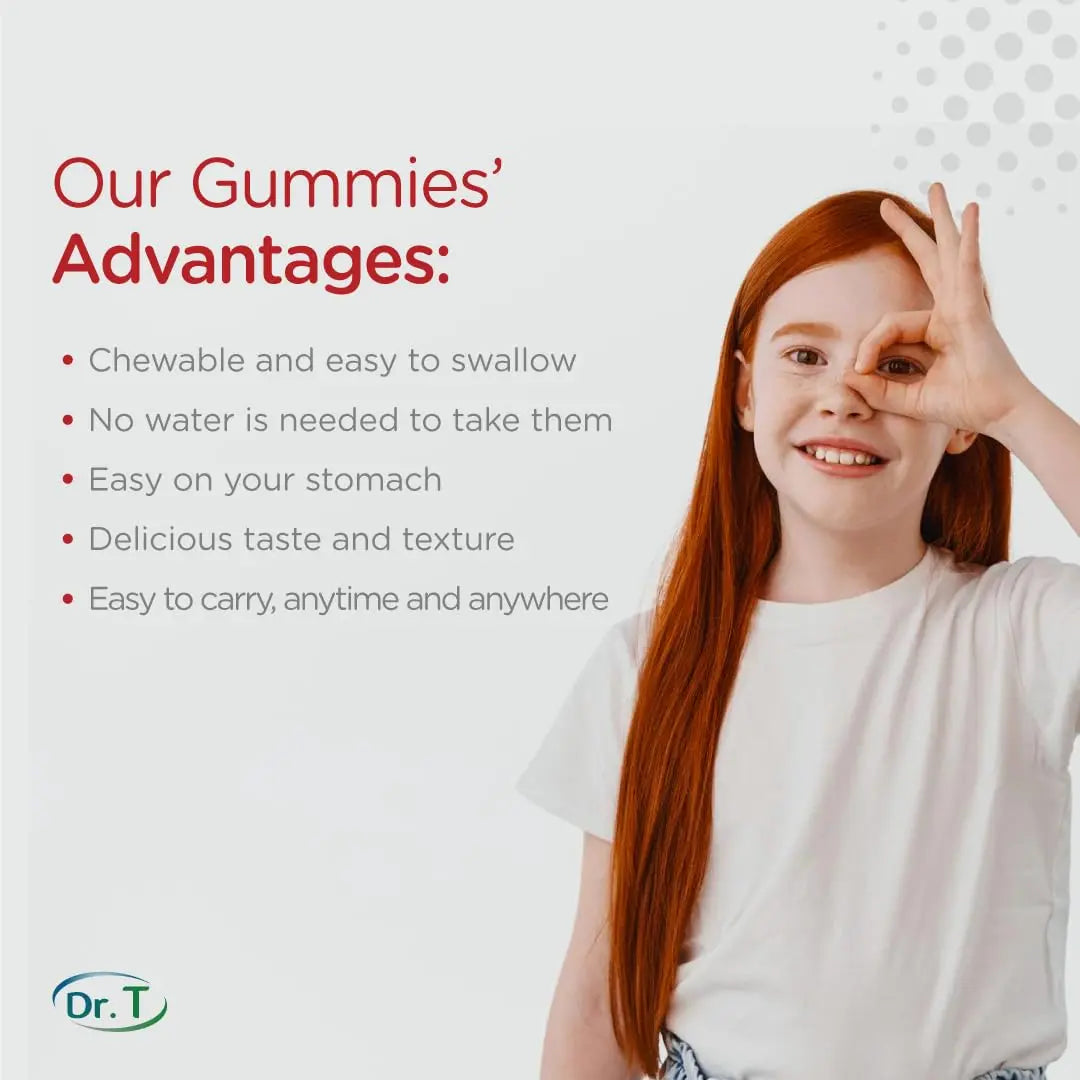 Dr. T Kids Multivitamin Gummies – Daily Vitamins for Kids Ages 2+, with A, C, D, E, B & Folic Acid – Supports Bone Strength, Immunity & Overall Health Dr. T Au supplements