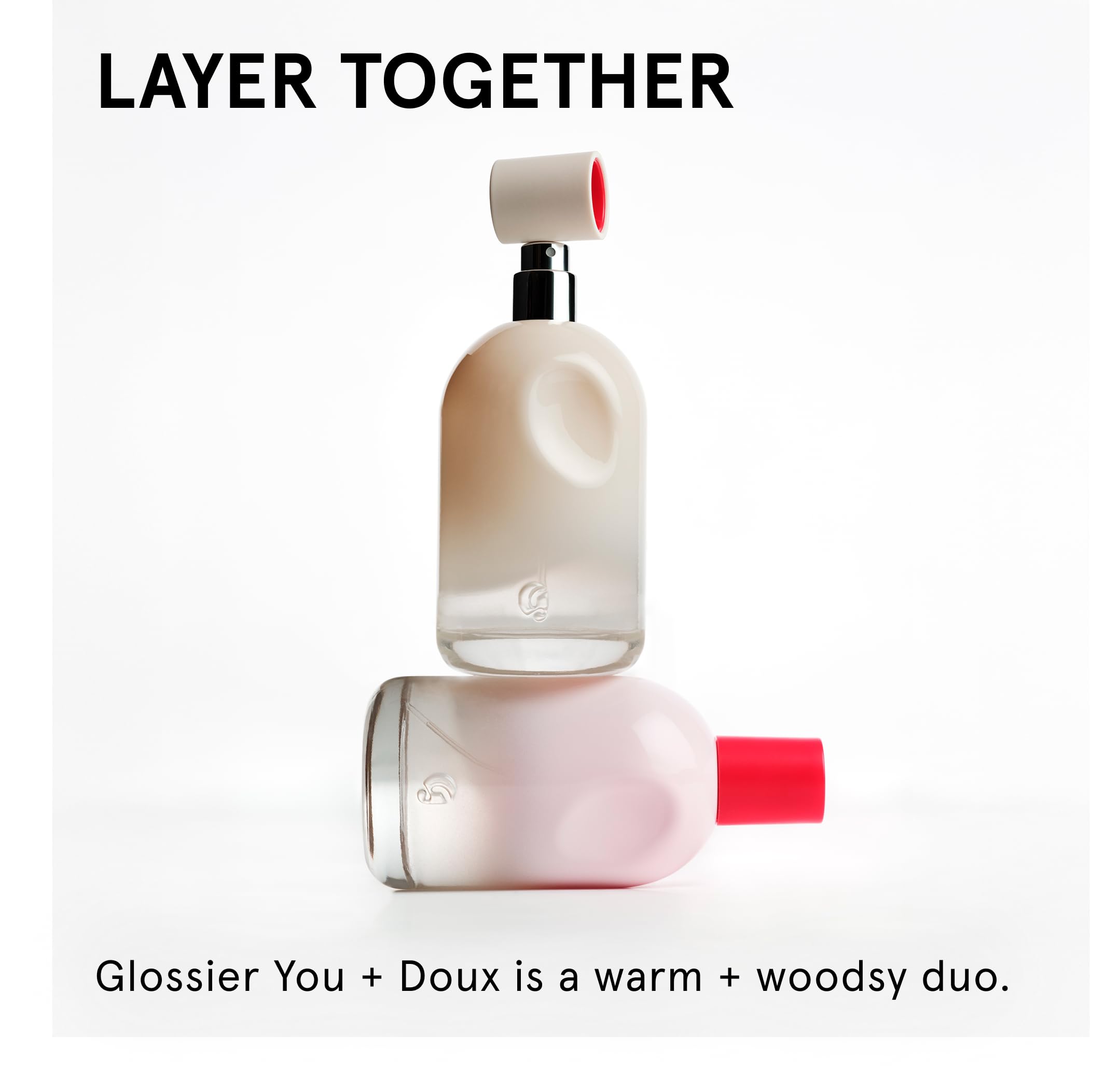 Glossier You Doux Eau de Parfum - Unisex Fragrance for Men & Women, Skin-Scent Enhancer Smells Different on Everyone - Earthy Woody Perfume with Sweet Violet, Palo Santo & Ambrox Base Notes, 100ml Glossier Au supplements