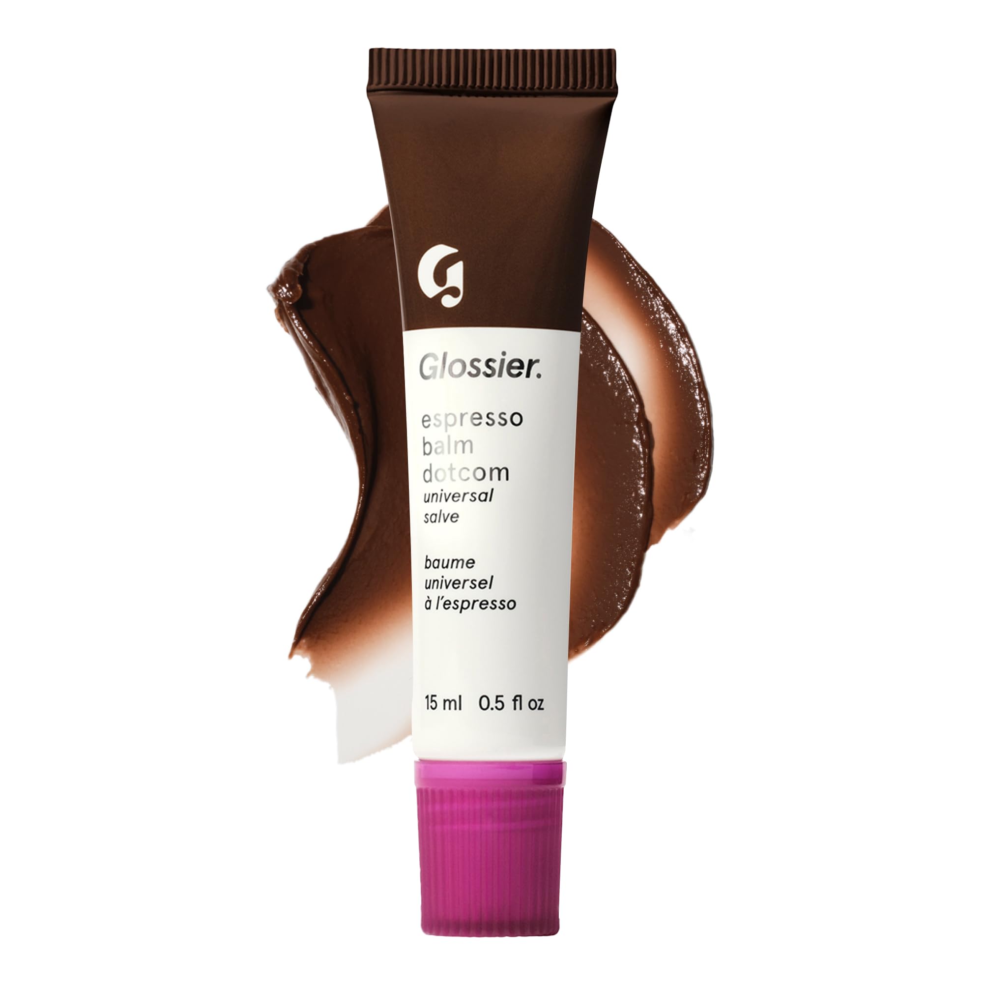 Glossier Balm Dotcom Hydrating Tinted Lip Balm - Universal Salve, Up to 12Hr Moisture for Dry Lips, Cuticles & Skin - Lanolin, Beeswax & Castor Oil - Espresso, Mocha Tint, 15ml Glossier Au supplements