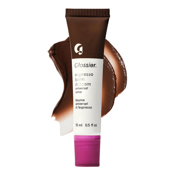 Glossier Balm Dotcom Hydrating Tinted Lip Balm - Universal Salve, Up to 12Hr Moisture for Dry Lips, Cuticles & Skin - Lanolin, Beeswax & Castor Oil - Espresso, Mocha Tint, 15ml Glossier Au supplements