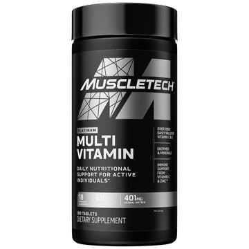 Muscletech Multivitamin for Men & Women Platinum Multivitamin | Vitamin C for Immune MuscleTech Au supplements